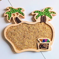 Treasure Island Sensory Play Tray