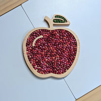 Apple Sensory Play Tray - Carved Together Co - 