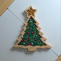 Christmas Tree Sensory Play Tray - Carved Together Co - 
