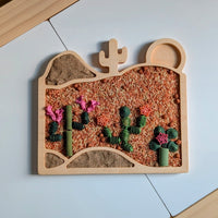 Desert Scene Sensory Play Tray - Carved Together Co - 