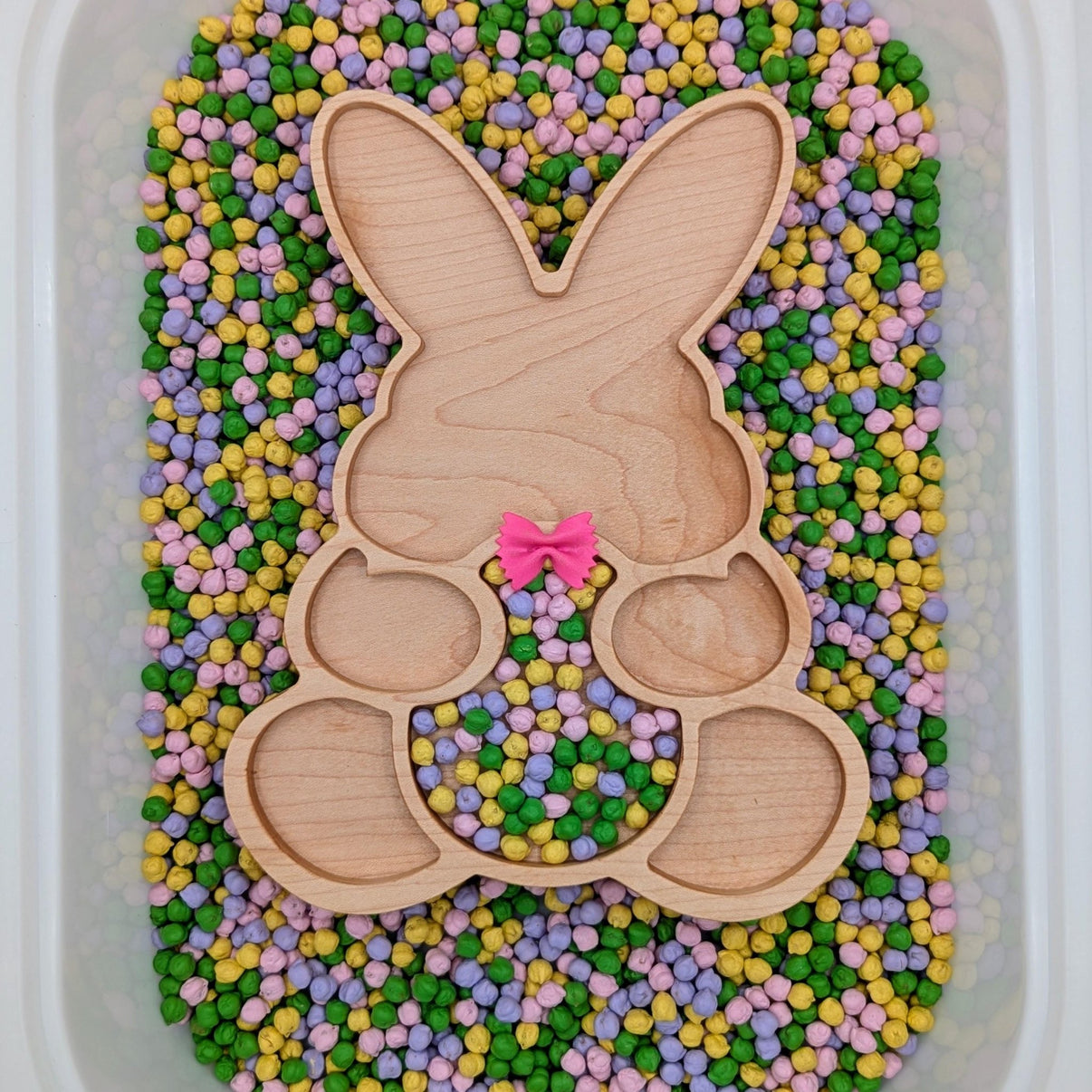 Easter Bunny Sensory Play Tray - Carved Together Co - 