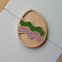 Easter Egg Sensory Play Tray - Squiggles - Carved Together Co - 