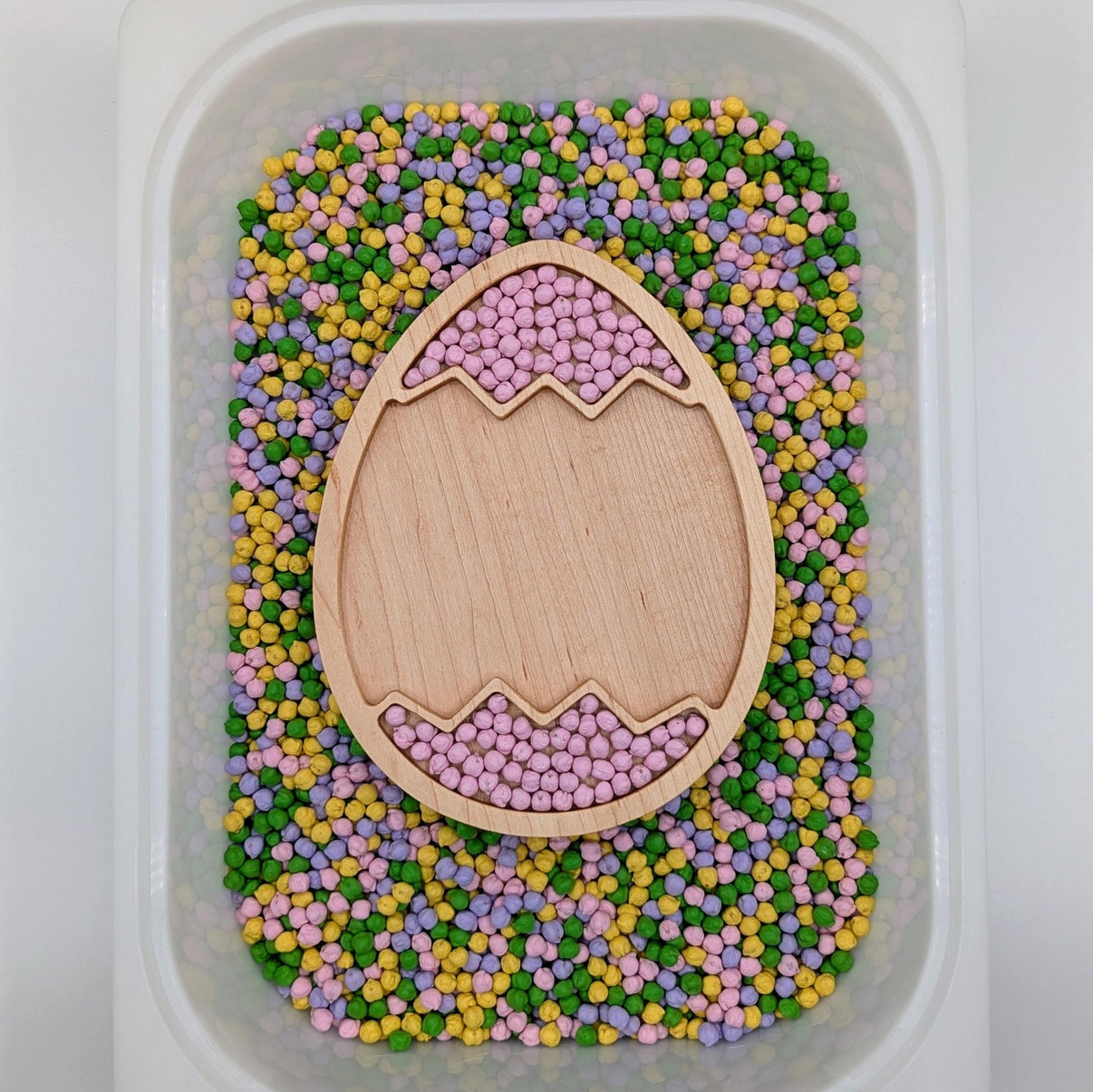 Easter Egg Sensory Play Tray - Zigzag - Carved Together Co - 