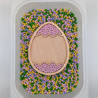 Easter Egg Sensory Play Tray - Zigzag - Carved Together Co - 