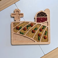 Farm Harvest Scene Sensory Play Tray - Carved Together Co - 