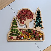 Forest Scene Sensory Play Tray - Carved Together Co - 