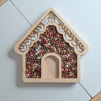 Gingerbread House Sensory Play Tray - Carved Together Co - 