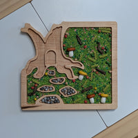 Hollow Tree Scene Sensory Play Tray - Carved Together Co - 