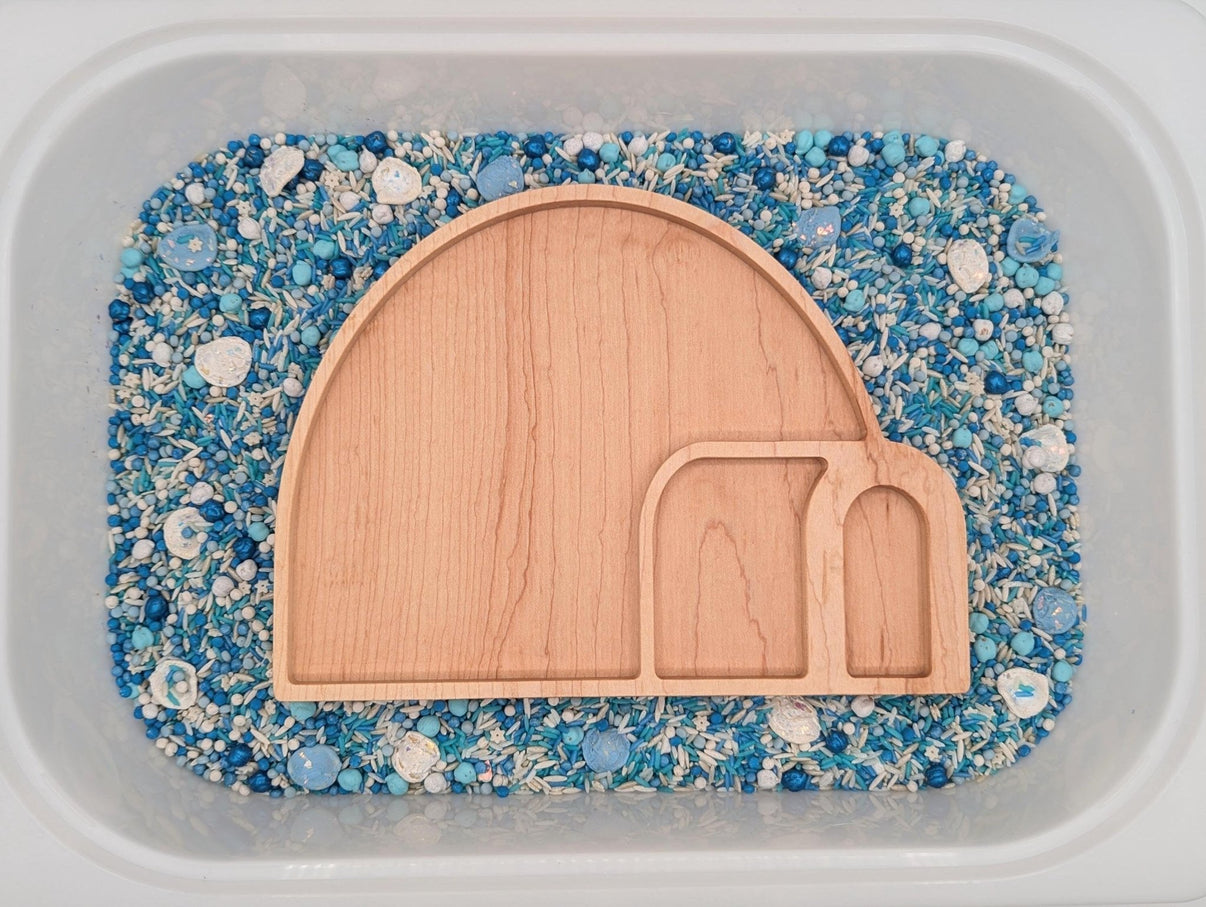 Igloo Sensory Play Tray - Carved Together Co - 
