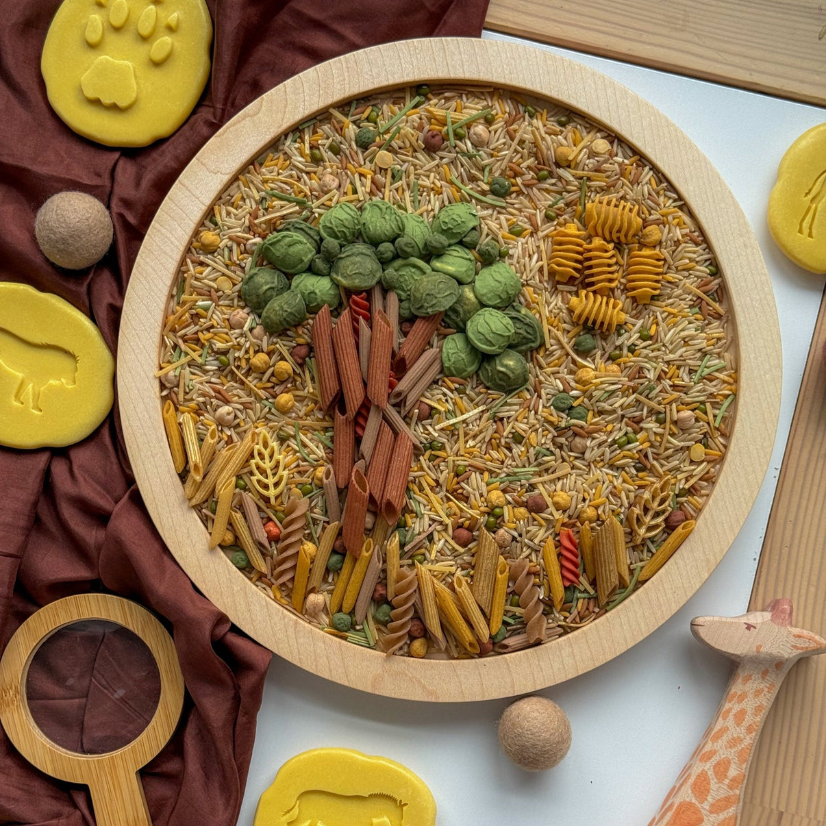 Large Open Circle Tray - Carved Together Co - 