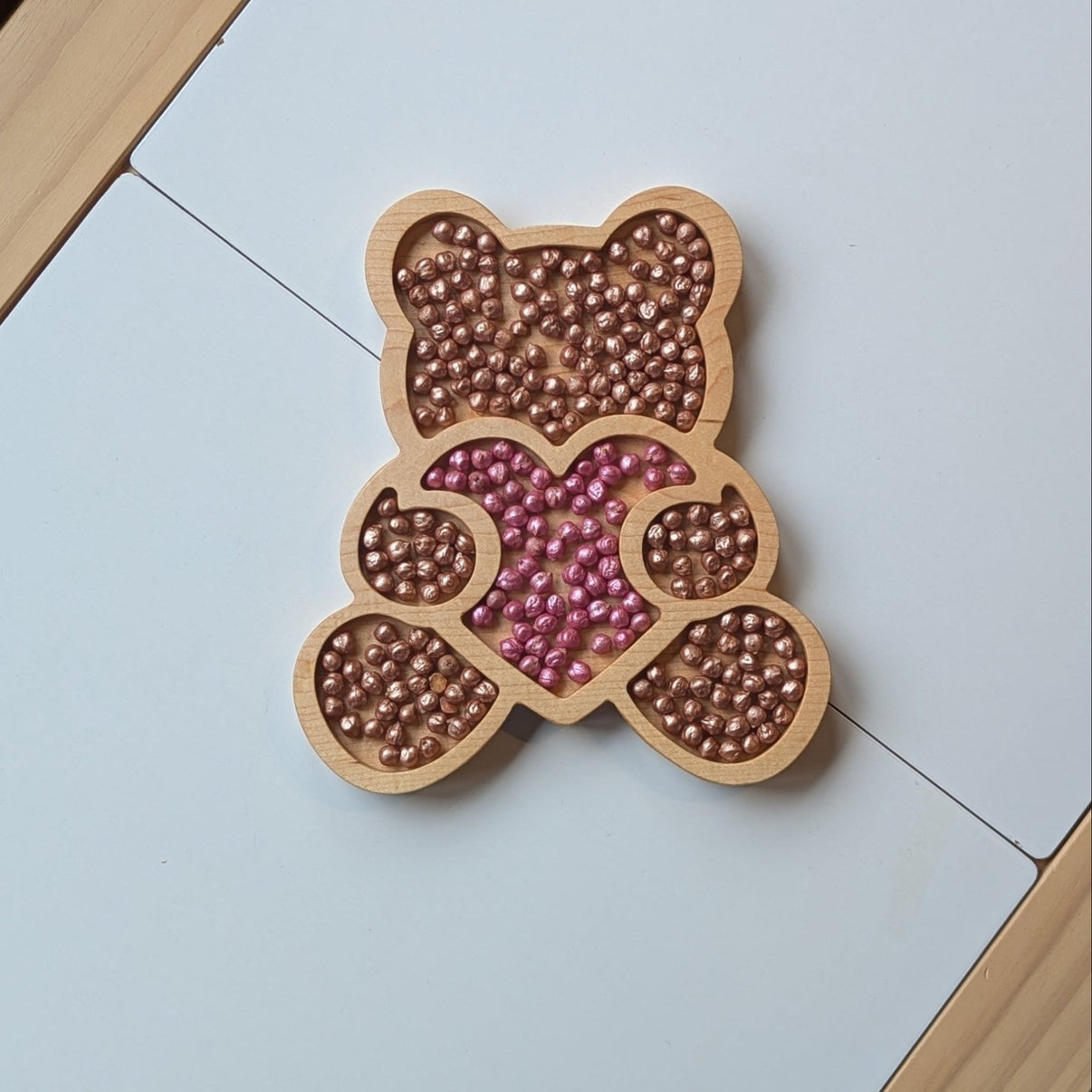 Love Bear Sensory Play Tray - Carved Together Co - 