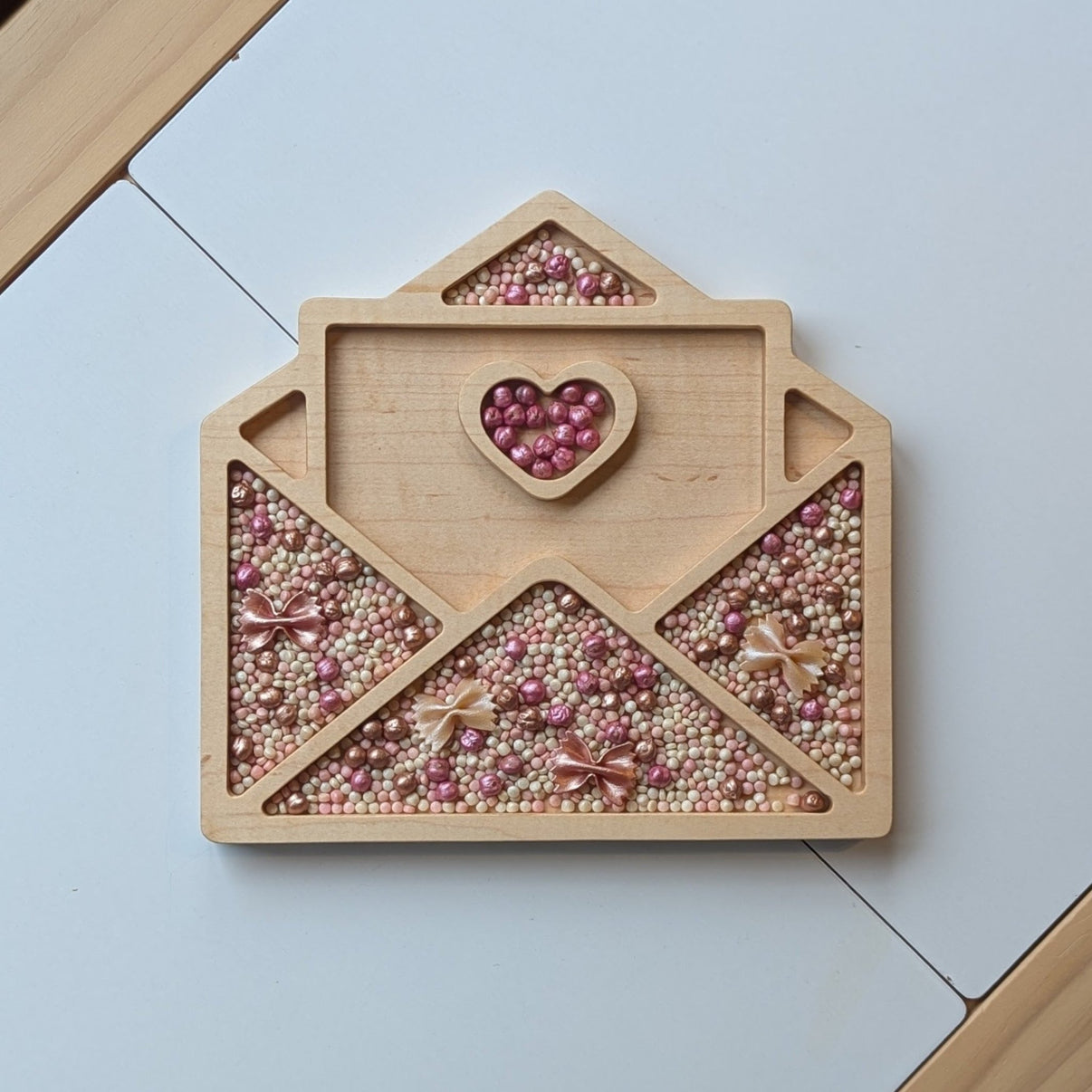 Love Letter Sensory Play Tray - Carved Together Co - 