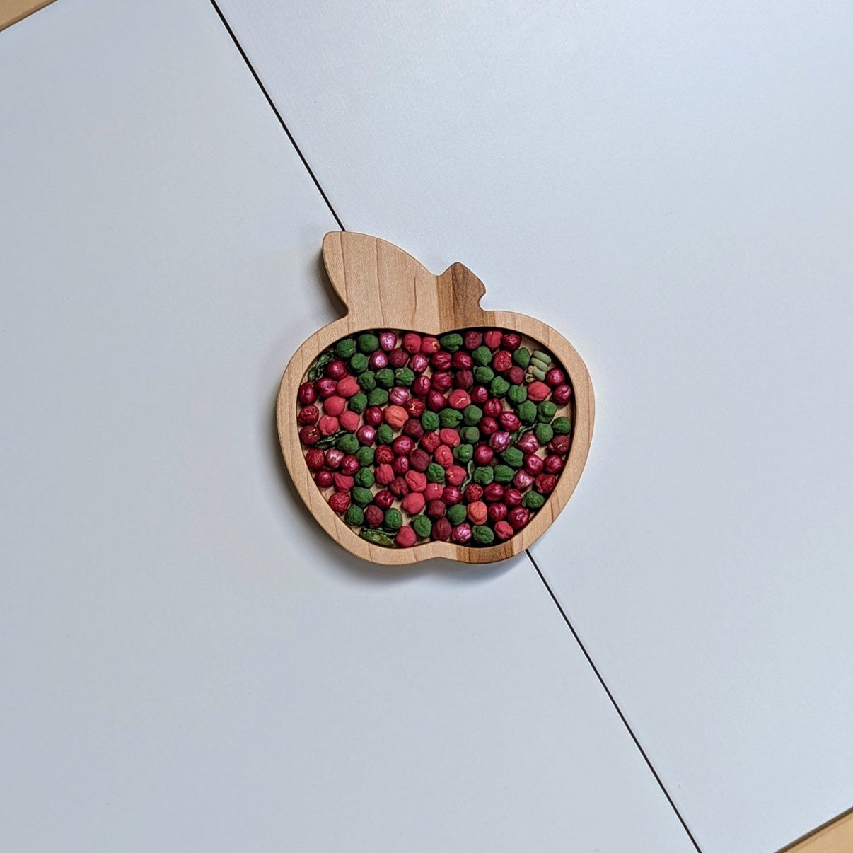 Mini Apple Sensory Play Tray - Carved Together Co - 