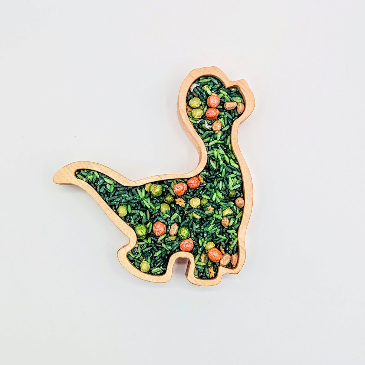 Mini Brachiosaurus Sensory Play Tray - Carved Together Co - 