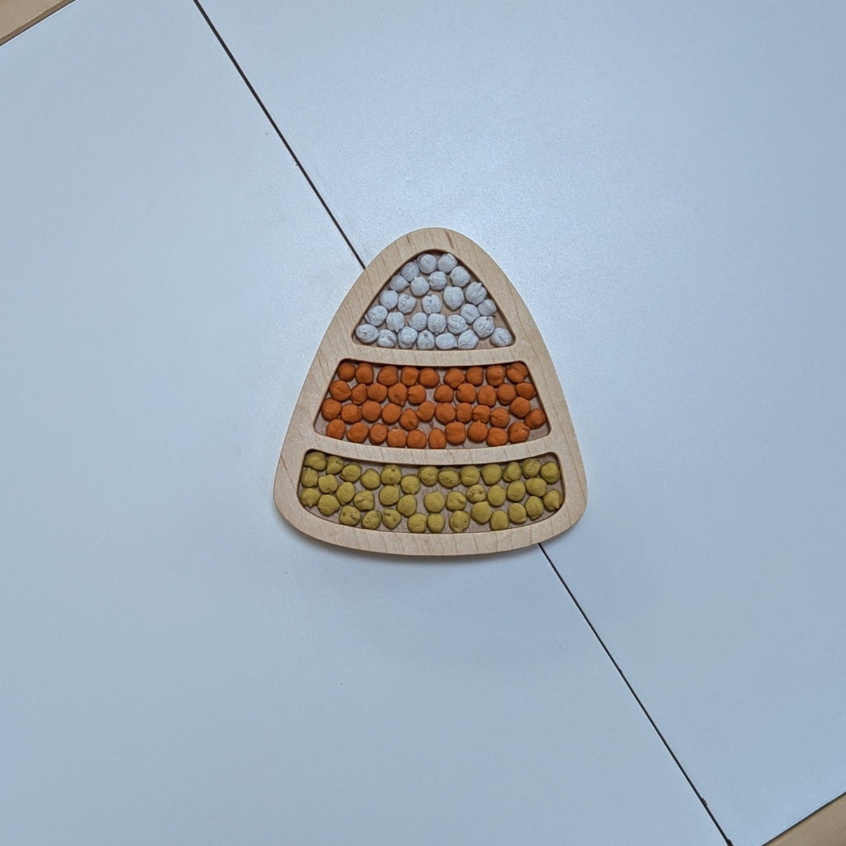 Mini Candy Corn Sensory Play Tray - Carved Together Co - 