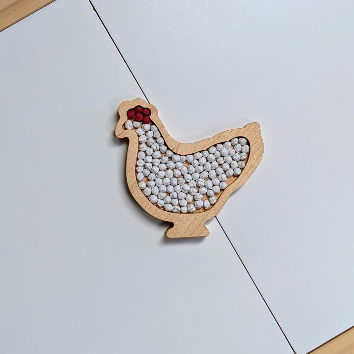 Mini Chicken Sensory Play Tray - Carved Together Co - 
