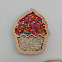 Mini Cupcake Sensory Play Tray - Carved Together Co - 