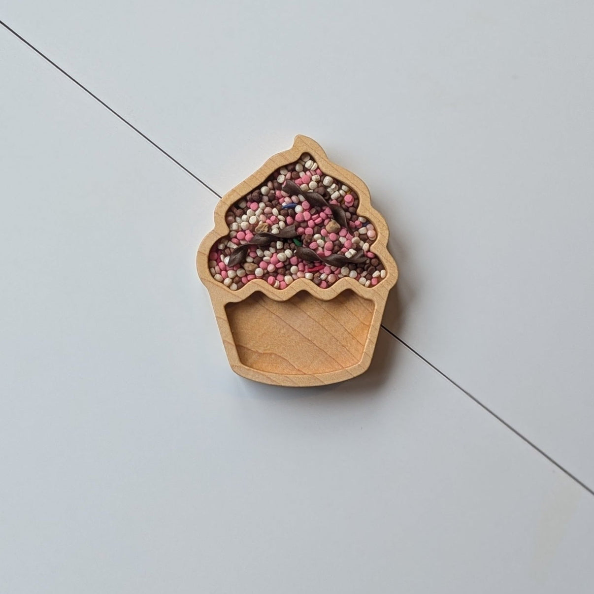 Mini Cupcake Sensory Play Tray - Carved Together Co - 