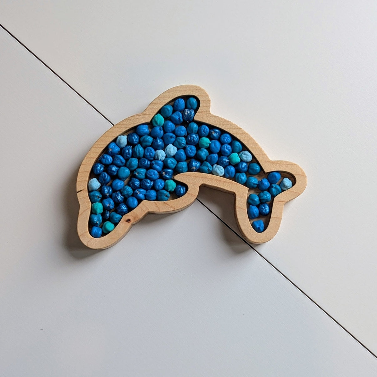 Mini Dolphin Sensory Play Tray - Carved Together Co - 