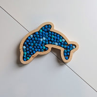 Mini Dolphin Sensory Play Tray - Carved Together Co - 