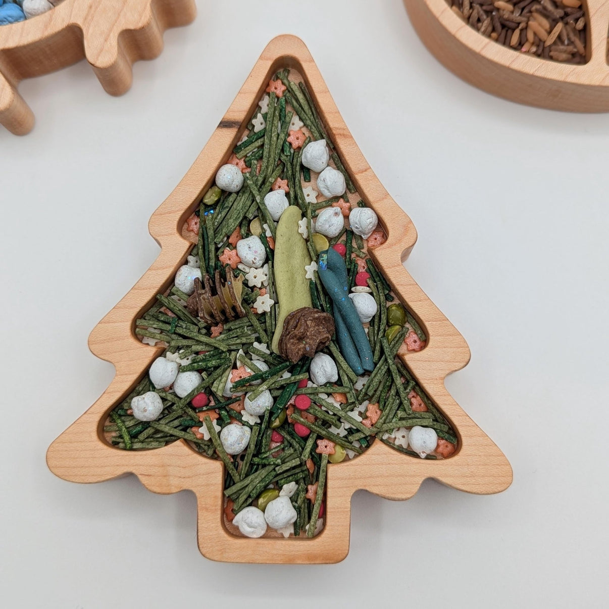 Mini Fir Sensory Play Tray - Carved Together Co - 