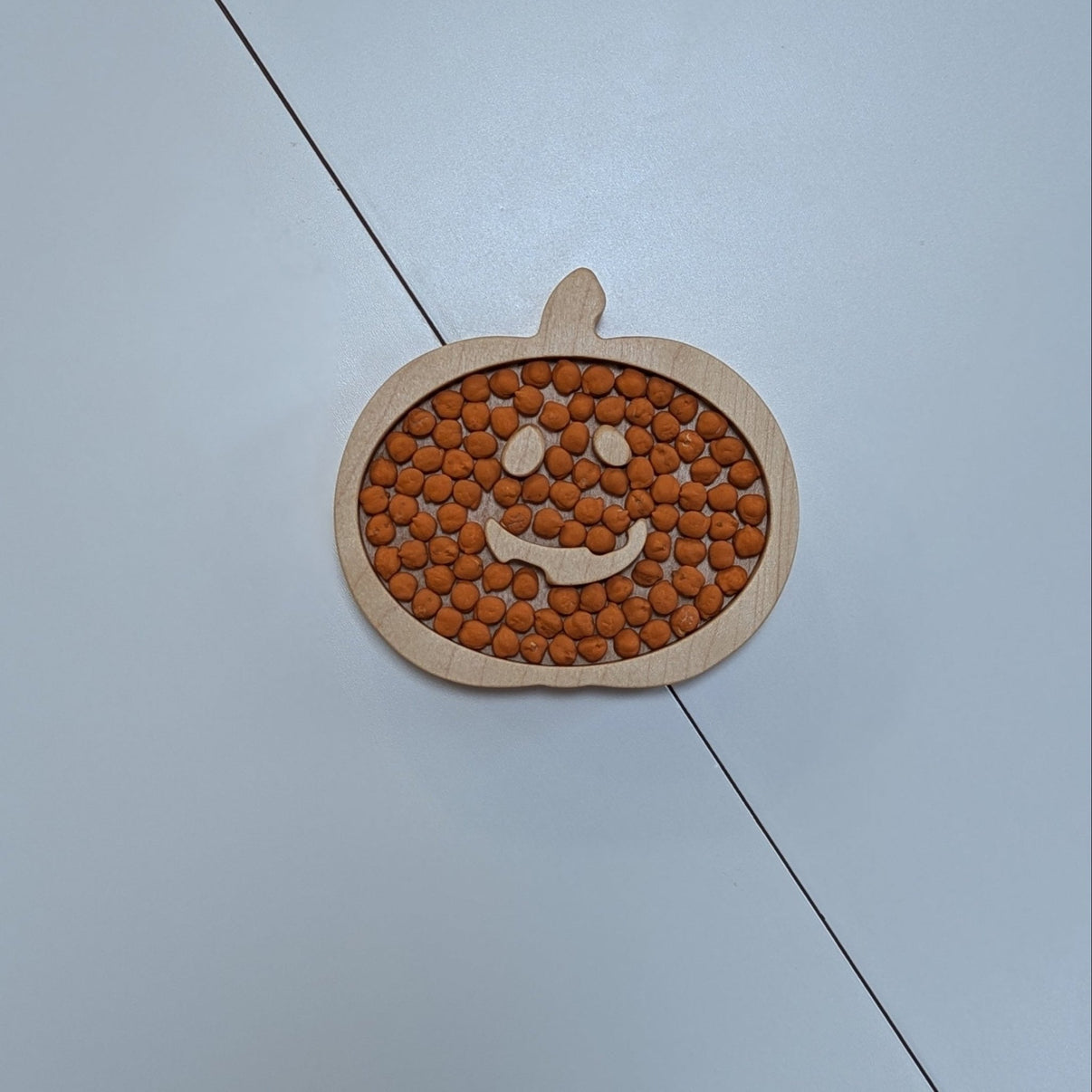 Mini Happy Jack - o - lantern Sensory Play Tray - Carved Together Co - 