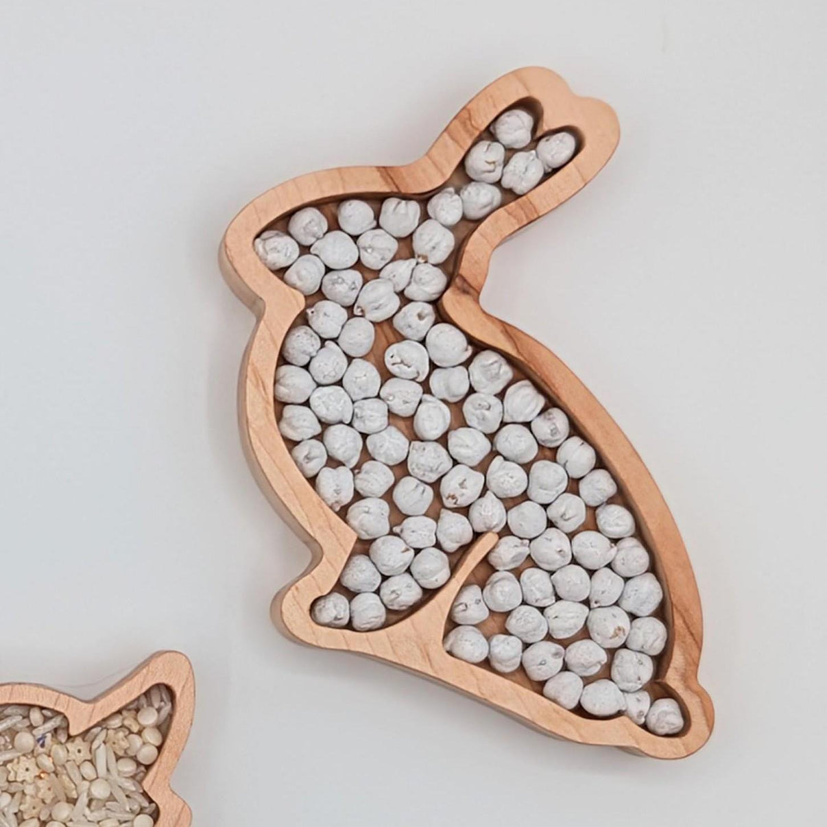 Mini Hare Sensory Play Tray - Carved Together Co - 