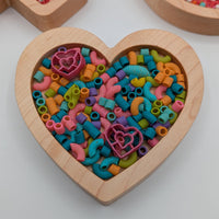 Mini Heart Sensory Play Tray - Carved Together Co - 