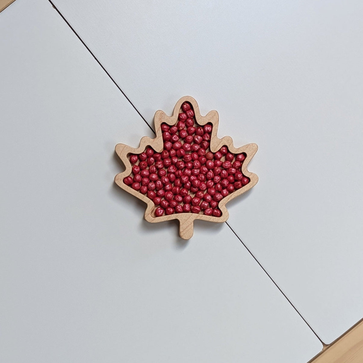 Mini Maple Leaf Sensory Play Tray - Carved Together Co - 