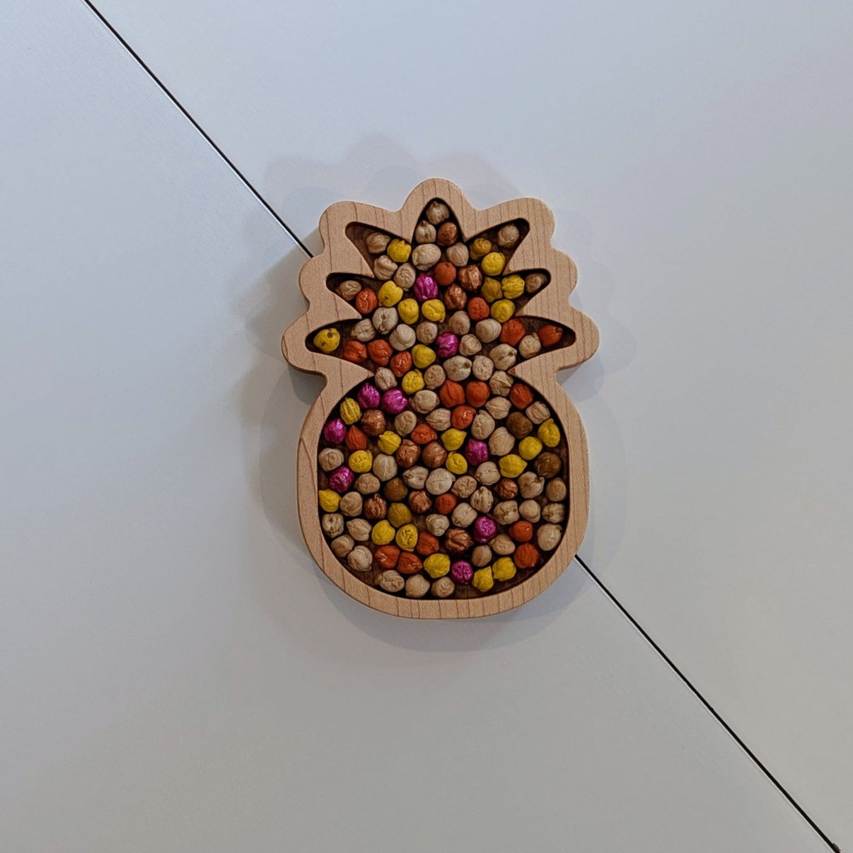 Mini Pineapple Sensory Play Tray - Carved Together Co - 