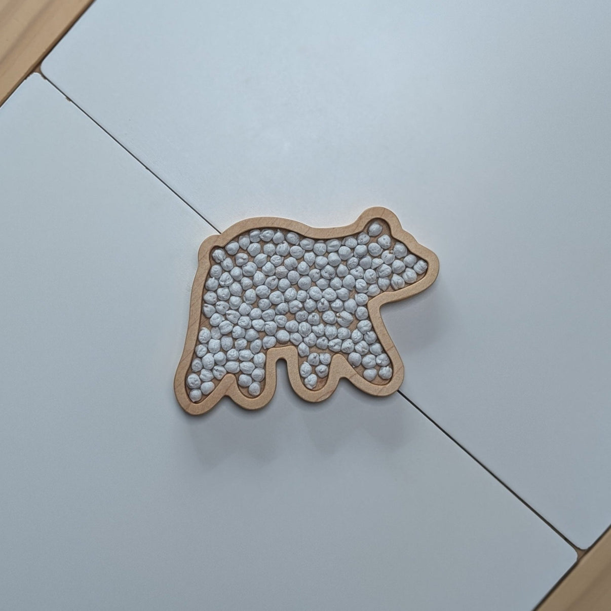 Mini Polar Bear Sensory Play Tray - Carved Together Co - 