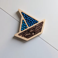 Mini Sailboat Sensory Play Tray - Carved Together Co - 