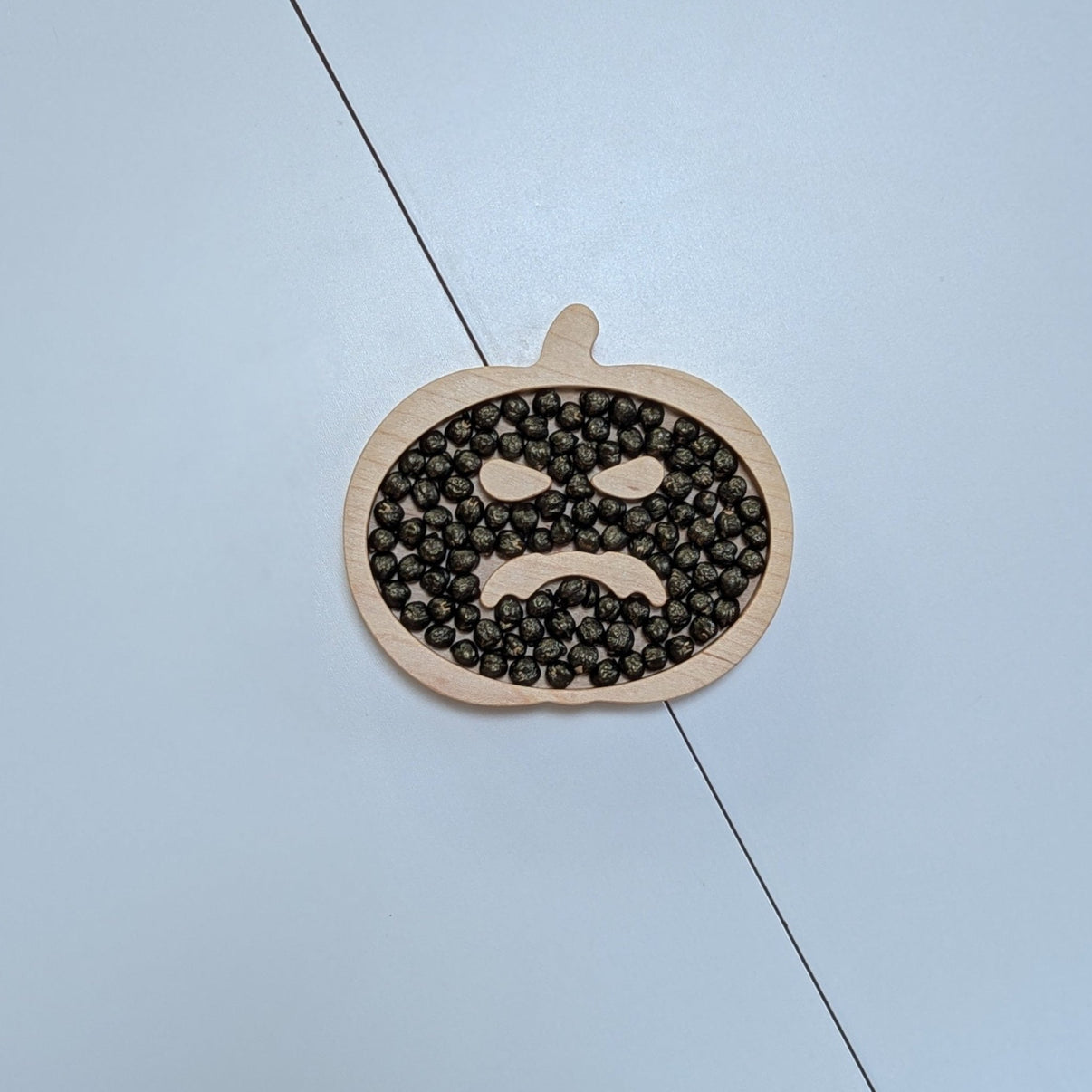 Mini Scary Jack - o - lantern Sensory Play Tray - Carved Together Co - 