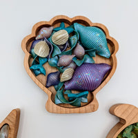 Mini Shell Sensory Play Tray - Carved Together Co - 