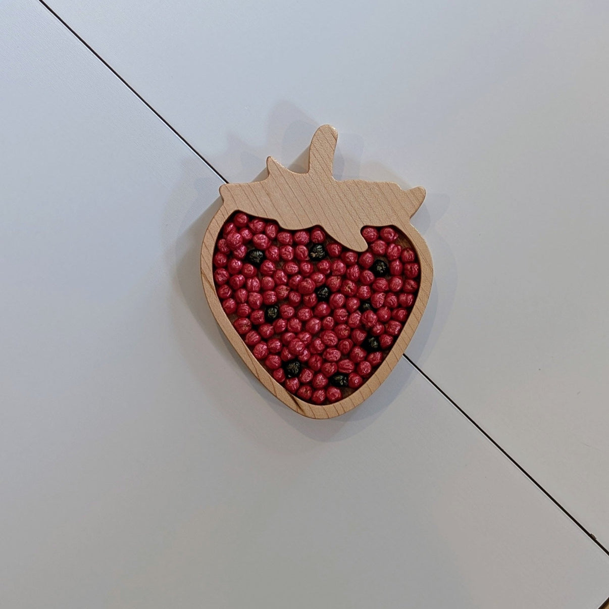 Mini Strawberry Sensory Play Tray - Carved Together Co - 