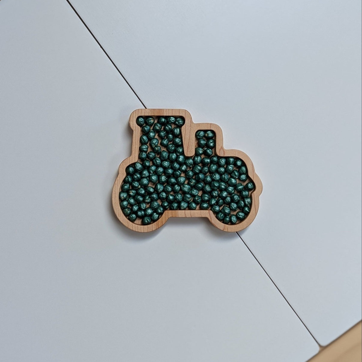 Mini Tractor Sensory Play Tray - Carved Together Co - 