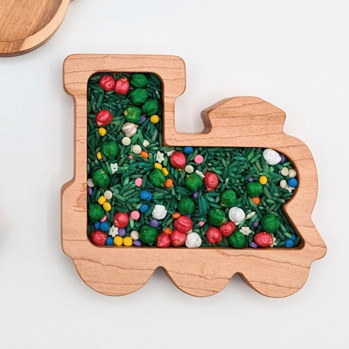 Mini Train Sensory Play Tray - Carved Together Co - 