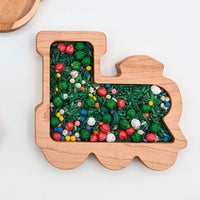 Mini Train Sensory Play Tray - Carved Together Co - 