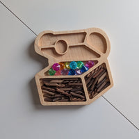 Mini Treasure Chest Sensory Play Tray - Carved Together Co - 