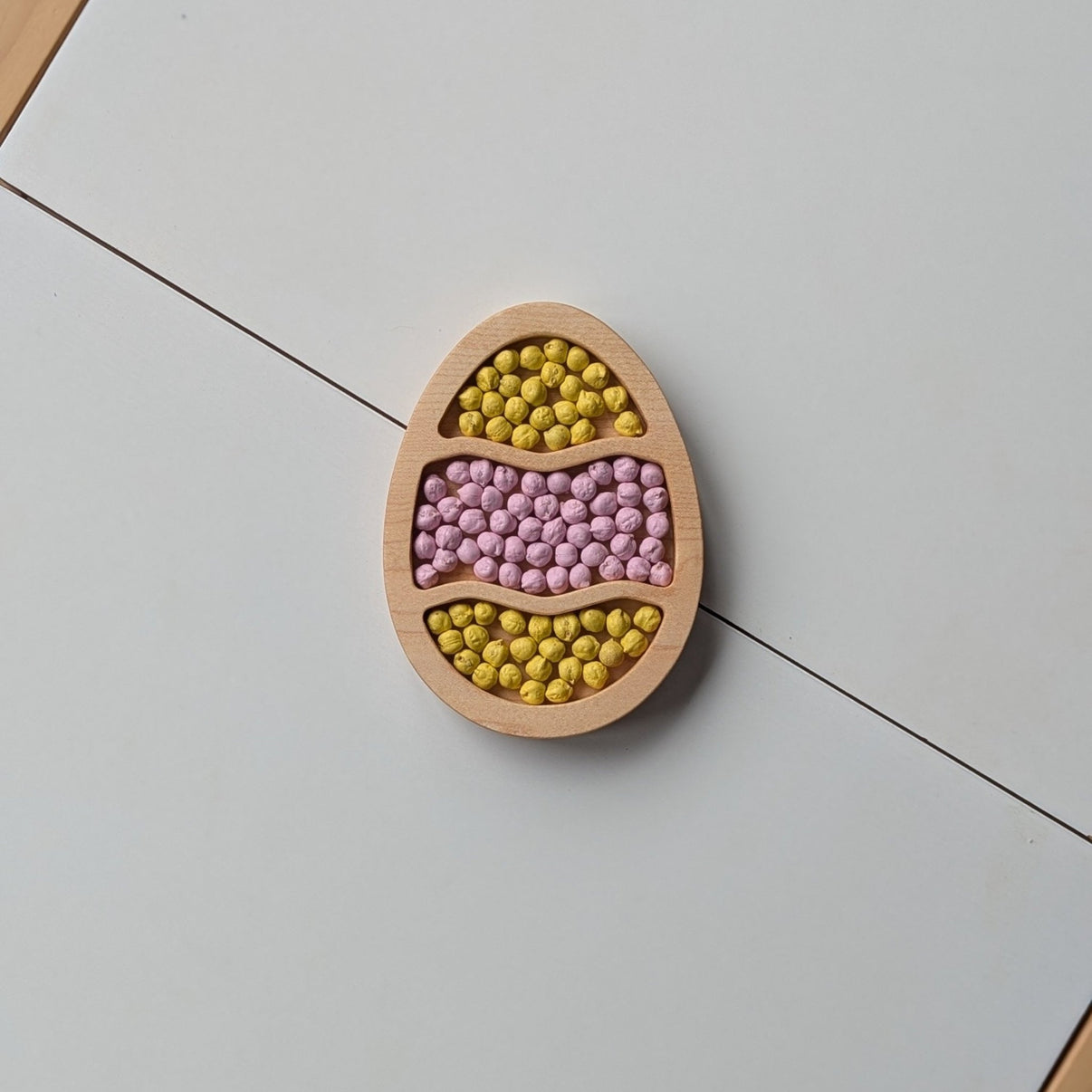 Mini Wavy Easter Egg Sensory Play Tray - Carved Together Co - 