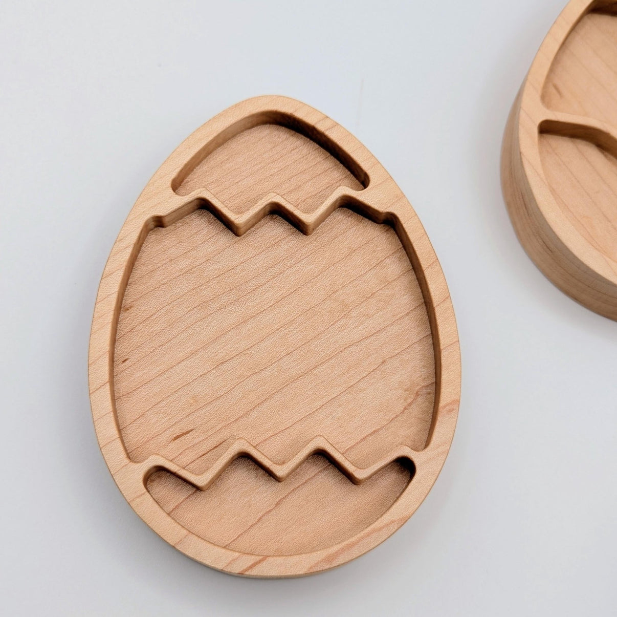 Mini Zigzag Easter Egg Sensory Play Tray - Carved Together Co - 