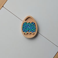 Mini Zigzag Easter Egg Sensory Play Tray - Carved Together Co - 