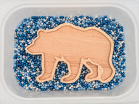 Polar Bear Sensory Play Tray - Carved Together Co - 