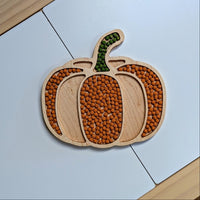 Pumpkin Sensory Play Tray - Carved Together Co - 