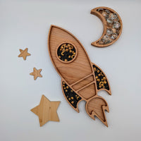 Rocket Sensory Play Tray - Carved Together Co - 