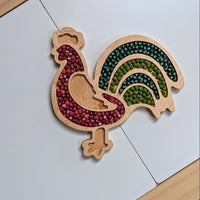 Rooster Sensory Play Tray - Carved Together Co - 