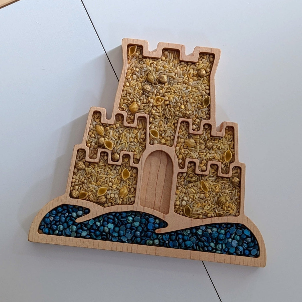 Sandcastle Sensory Play Tray - Carved Together Co - 