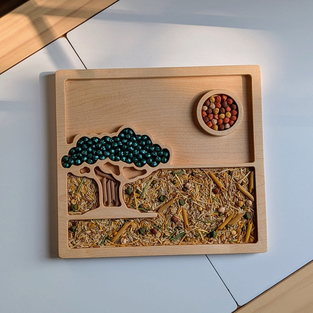 Savannah Scene Sensory Play Tray - Carved Together Co - 