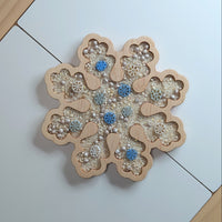 Snowflake Sensory Play Tray - Carved Together Co - 