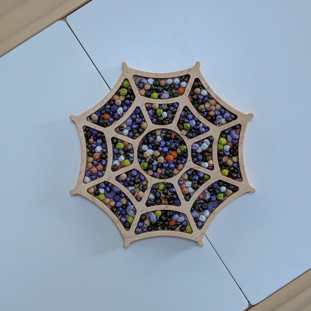 Spider Web Sensory Play Tray - Carved Together Co - 
